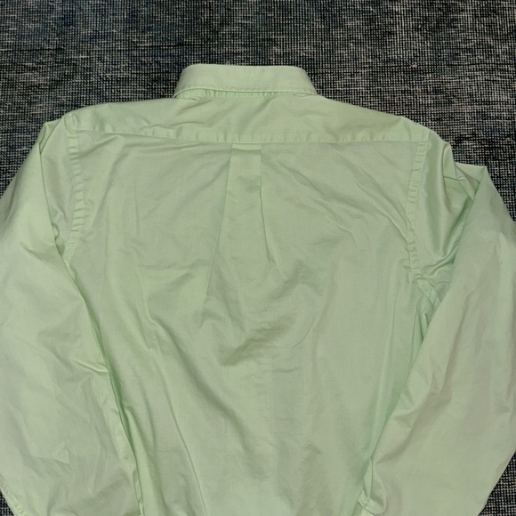 Chaps Regular Fit Twill Button Down Key Lime Mint Green - Picture 5 of 5